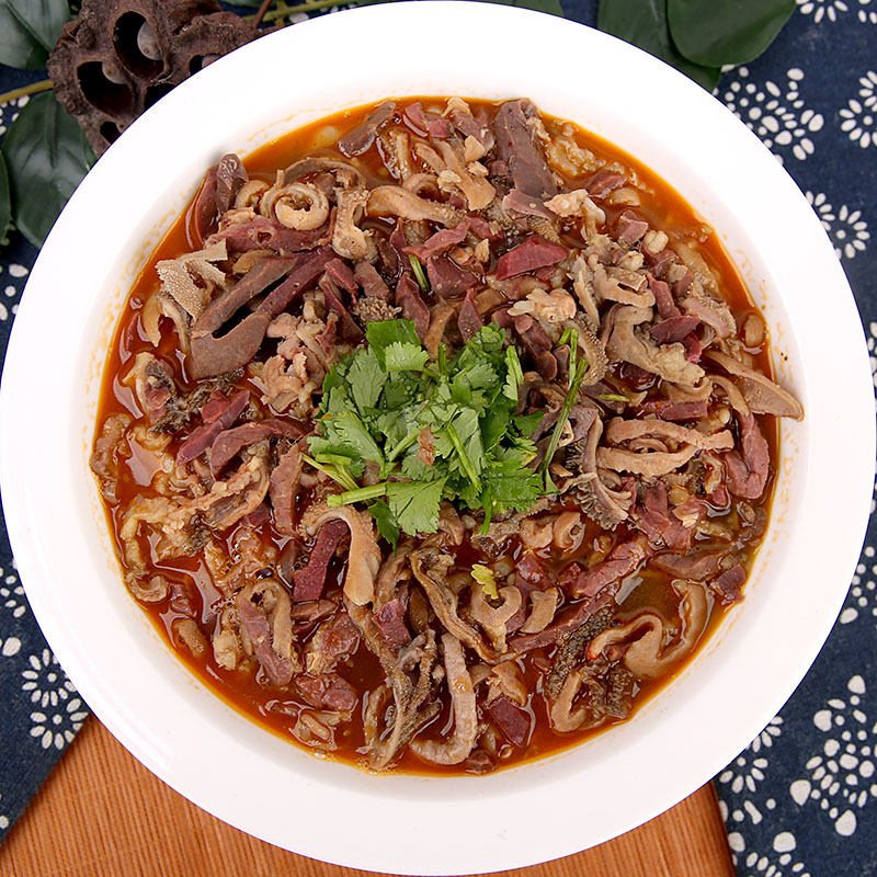 内蒙特产清真羊杂汤羊杂碎纯羊肚汤羊杂割袋装200克原味香辣包邮