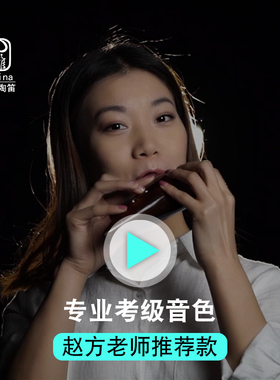 风雅陶笛十二孔中音C调陶笛12孔陶笛AC初学送教材专业演奏