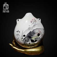 包邮 风雅陶笛 手绘六孔中音F调陶笛 千年风雅6孔AF陶笛