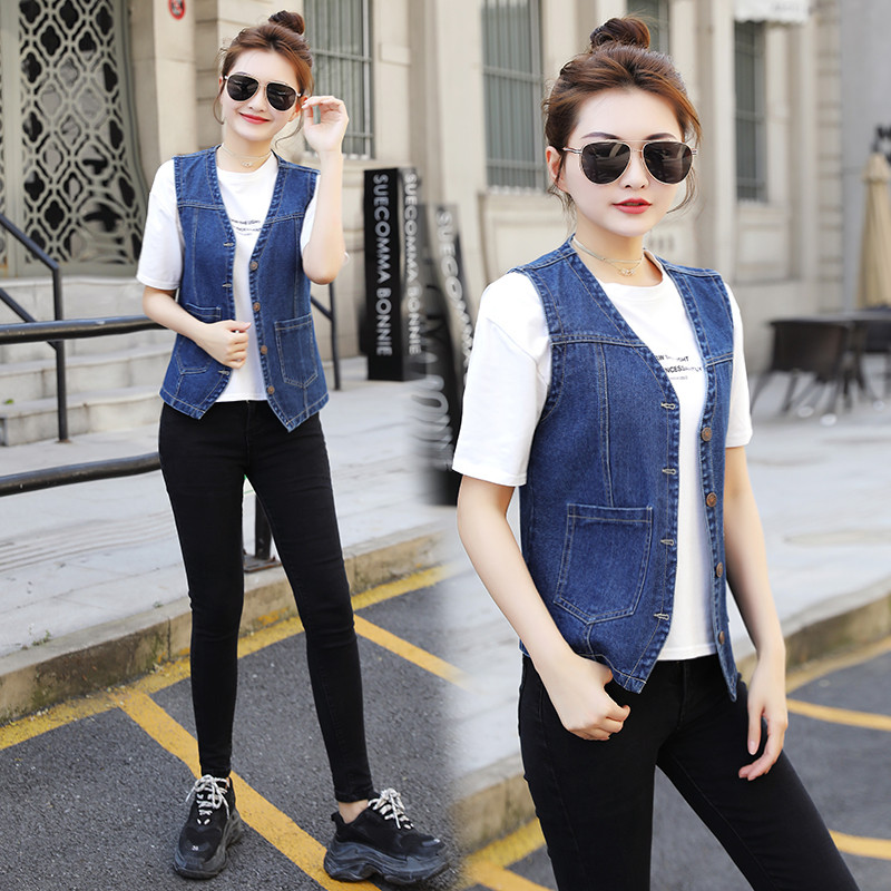 韩版时尚休闲百搭气质女士马夹