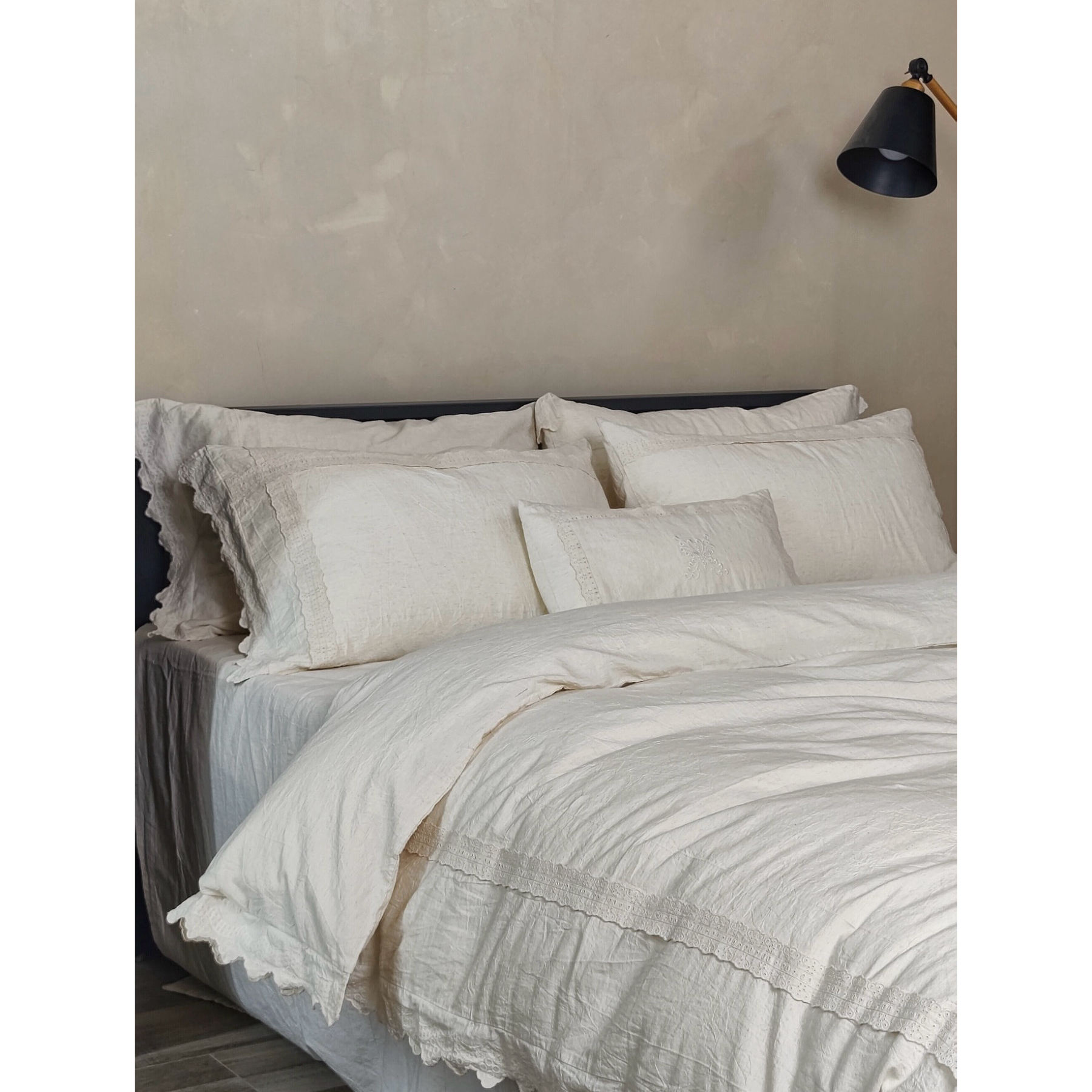 复古法式亚麻四件套优雅