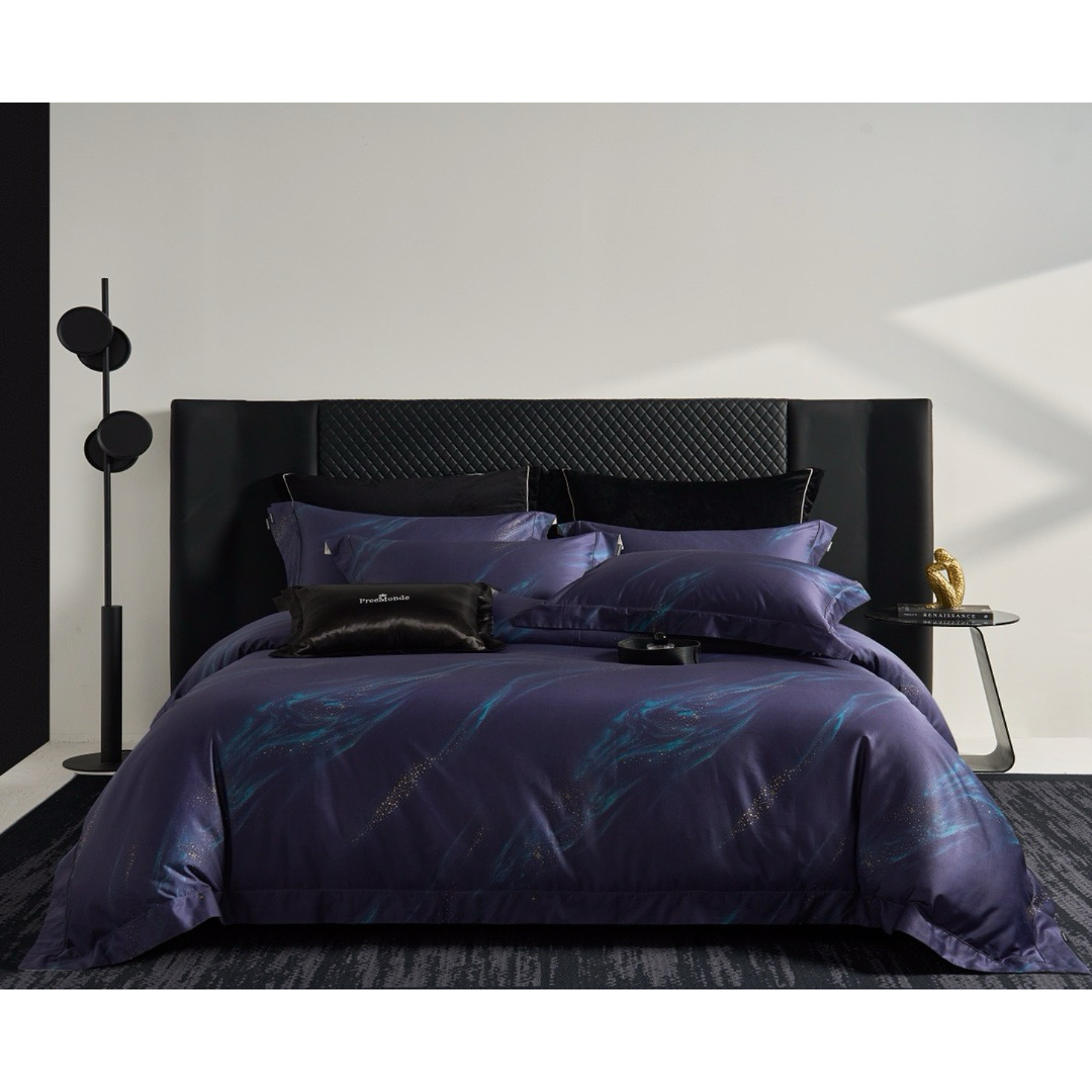 LIWOO｜100S超柔匹马棉印花四件套 滚绳+数码印花 极简新中式床品