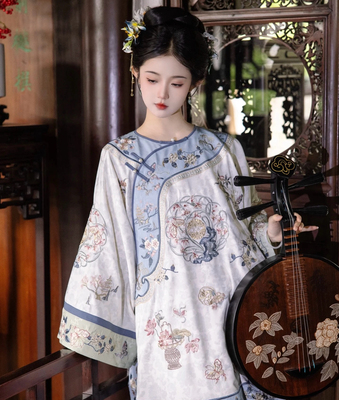 新款古典舞服装满庭芳戏文说演出服满清格格服马面裙国风舞蹈服