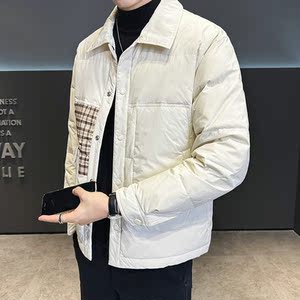 2025年冬季男微宽松修身民族风拼色羽绒服A230-23655-P165(控265)图片