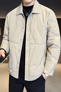2025冬男修身新标50%白鸭绒轻薄羽绒服A230-6668-P158（控199）图片