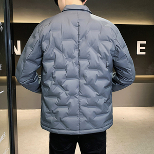 2025冬男标90修身方领压花西装羽绒服A230-K003-P195（控290）