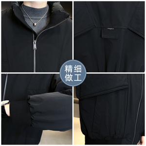 2025年冬男微宽松立领标90工装式羽绒服A230-95710-P220(控320)图片