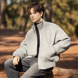 2025年冬季男款年货针织立领加棉呢子外套A230-1086-P185(控285），女装短外套，电商A230