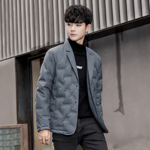 2025冬男标90修身方领压花西装羽绒服A230-K003-P195（控290），男装西服套装，电商A230