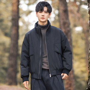 2025年冬男微宽松立领标90工装式羽绒服A230-95710-P220(控320)图片