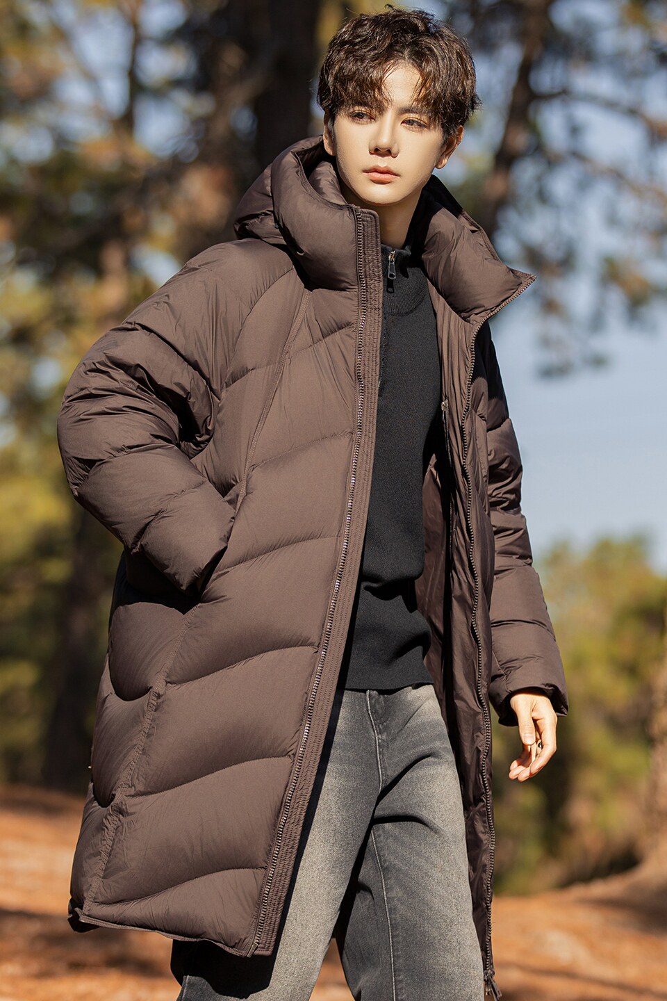 2025冬季男年货款泡芙长款新标90羽绒服A230-2589-P499(控670),男装羽绒服,电商A230