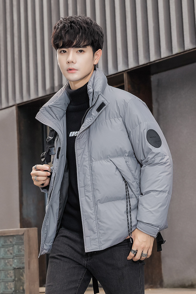 2025冬男款宽松微宽松贴标立领加厚羽绒服A230-K012-P268(控368),男装羽绒服,电商A230