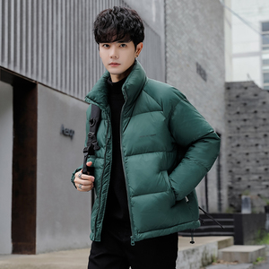 2025冬男女同款立领字母印花纯色面包服A230-7007-P145（控245）图片