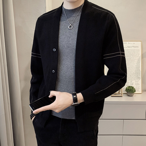 2026春装新款高品质纯色毛衣针织衫开衫男士外套A230-66281-P88图片