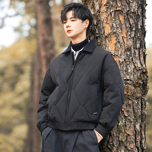 2025冬男微宽松磨砂面料标90方领羽绒服A230-1001-P238(控338)图片