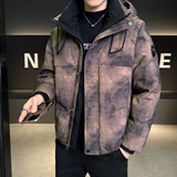 2025冬男微宽松肌理感渐变撞色连帽羽绒服A230-88280-P248(控348),男装羽绒服,电商A230, 2025冬男微宽松肌理感渐变撞色连帽羽绒服A230-88280-P248(控348),男装羽绒服,电商A230,