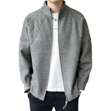 2025秋款男款纯色拉链立领毛衣不起球外套A230-1163-P85(控128)，男装针织衫/毛衣，电商A230