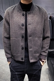 2025秋冬主推微溜肩韩版不起球羊毛毛呢外套夹克A378-J18-特P125，男装夹克，电商A230
