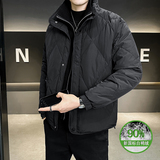 2025冬男微宽松假两件立领标90羽绒服A230-991-P348(控488)，男装羽绒服，电商A230