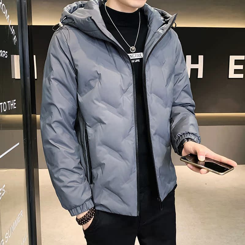 2025冬季男标90连帽压花休闲保暖羽绒服A230-K002-P195(控290)，男装羽绒服，电商A230