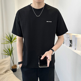 GENIOLAMODE男士短袖T恤夏季宽松凉感潮牌日系高级感休闲半袖体恤，男装T恤，电商A230