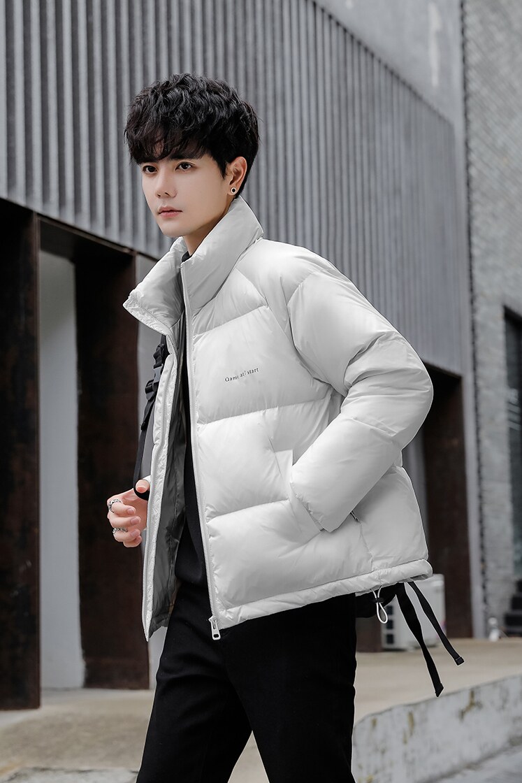 2025冬男女同款立领字母印花纯色面包服A230-7007-P145（控245）,女包手腕包,电商A230