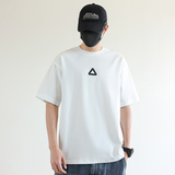 2025年夏季男新款微宽松圆领3角印花短袖T恤A230-8610-P68(控118)，商品下架区，电商A230