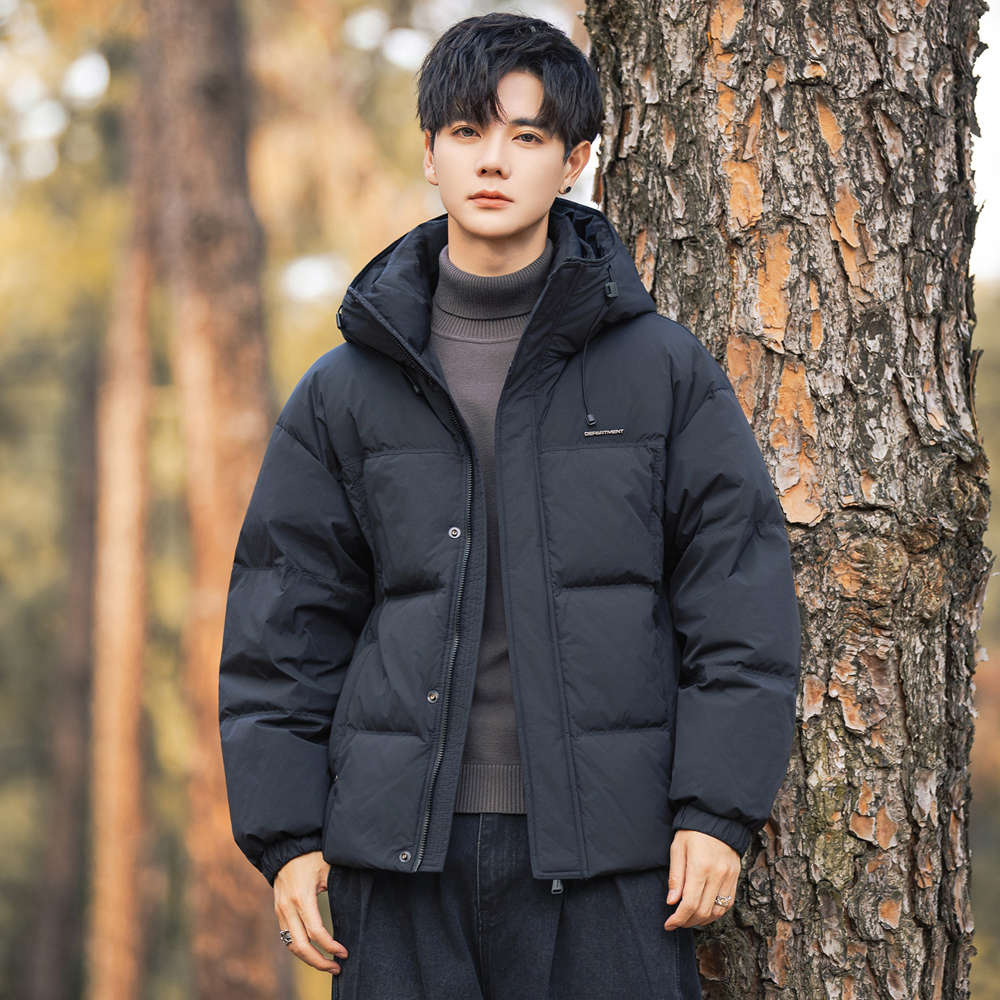 2025冬男微宽松连帽新标50白鸭绒羽绒服A230-25806-P228(控328),男装羽绒服,电商A230