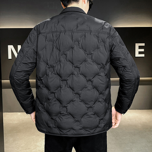 2025冬男方领修身贴标新标90羽绒服A230-2702-P228(控328)图片