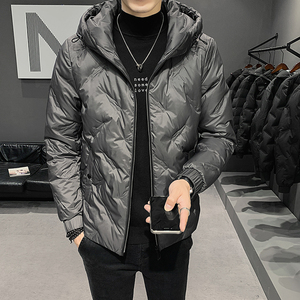 2025冬男款标90修身连帽鲨鱼压花羽绒服A230-Y51-P185（控285）图片