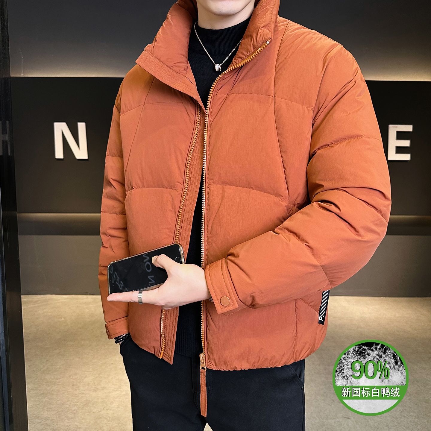 2025年冬男款修身立领标90白鸭绒羽绒服A230-1142-P248(控349),男装羽绒服,电商A230 2025年冬男款修身立领标90白鸭绒羽绒服A230-1142-P248(控349),男装羽绒服,电商A230