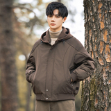 2025年冬男微宽松针织帽标90白鸭绒羽绒服A230-756-P228(控328)，男装羽绒服，电商A230