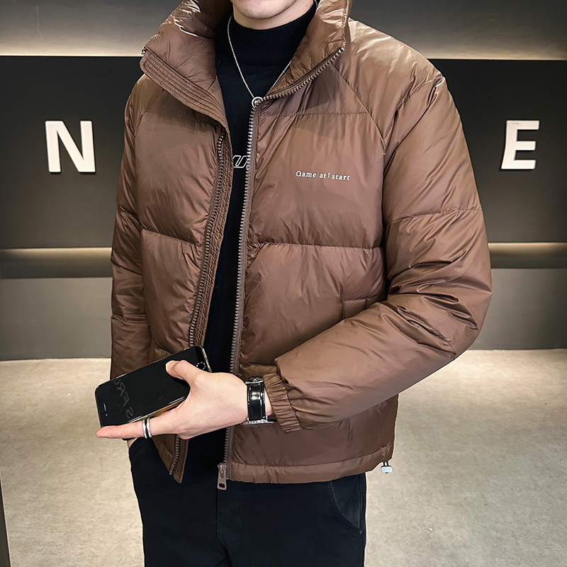 2025冬男女同款立领字母印花纯色面包服A230-7007-P145（控245），鞋类箱包手腕包，电商A230