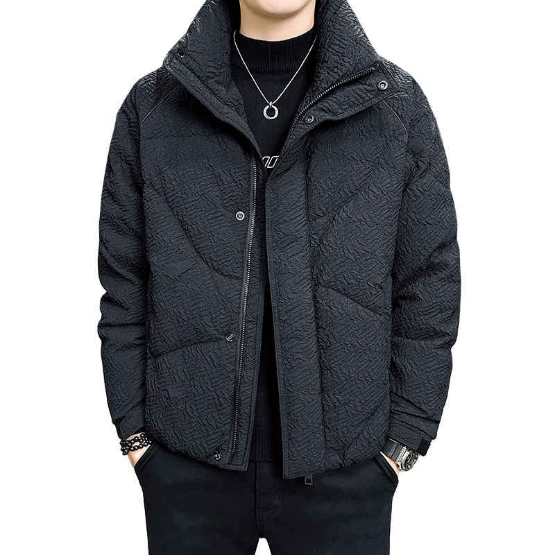 2025冬男款立领裁剪立体面料标90羽绒服A230-2388-P380(控480),男装羽绒服,电商A230