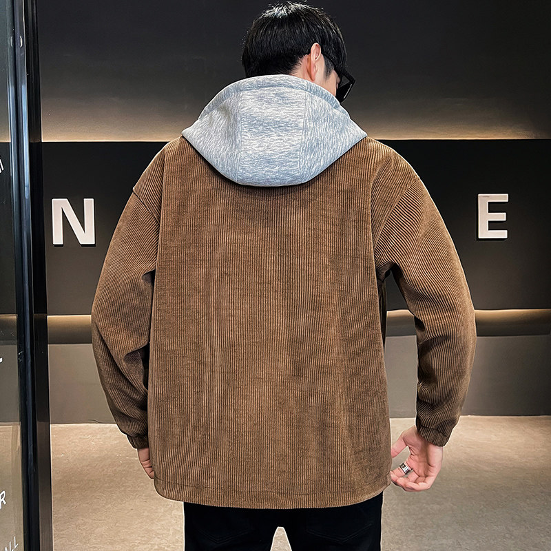 2025年秋季男款针织帽宽松纯色夹克外套A230-2221薄-P165(控235),男装夹克,电商A230