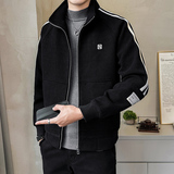 2025秋季男立领修身贴标二条杠夹克外套A230-9926厚-P155(控205)，男装夹克，电商A230