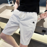 2025男士夏款水洗棉布修身字母刺绣休闲短款A230-2303-P45(控68)，男装休闲裤，电商A230