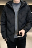 2025冬季男标90连帽压花休闲保暖羽绒服A230-K002-P195(控290)，男装羽绒服，电商A230