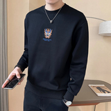 2025秋季男士款修身前后彩色刺绣龙卫衣打底A230-903-P78(控118)，男装T恤，电商A230