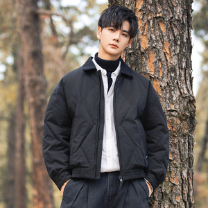 2025冬男微宽松磨砂面料标90方领羽绒服A230-1001-P238(控338)图片