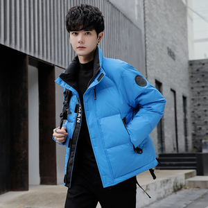 2025冬男标90玉米格贴标宽松羽绒服A230-909-P268（控368）图片
