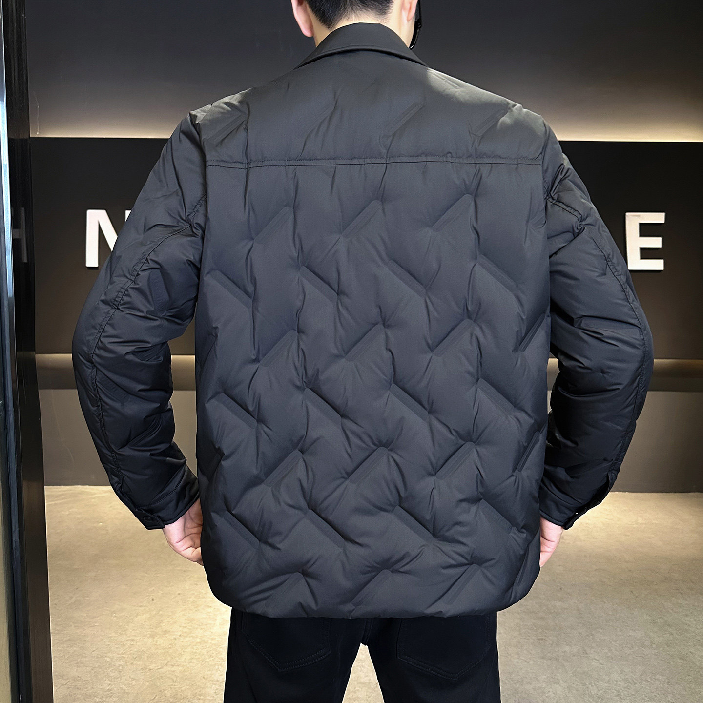 2025冬男修身方领90%白鹅绒轻薄羽绒服A230-A999-P239(控299),男装羽绒服,电商A230