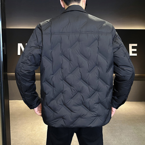 2025冬男修身方领90%白鹅绒轻薄羽绒服A230-A999-P239(控299)图片