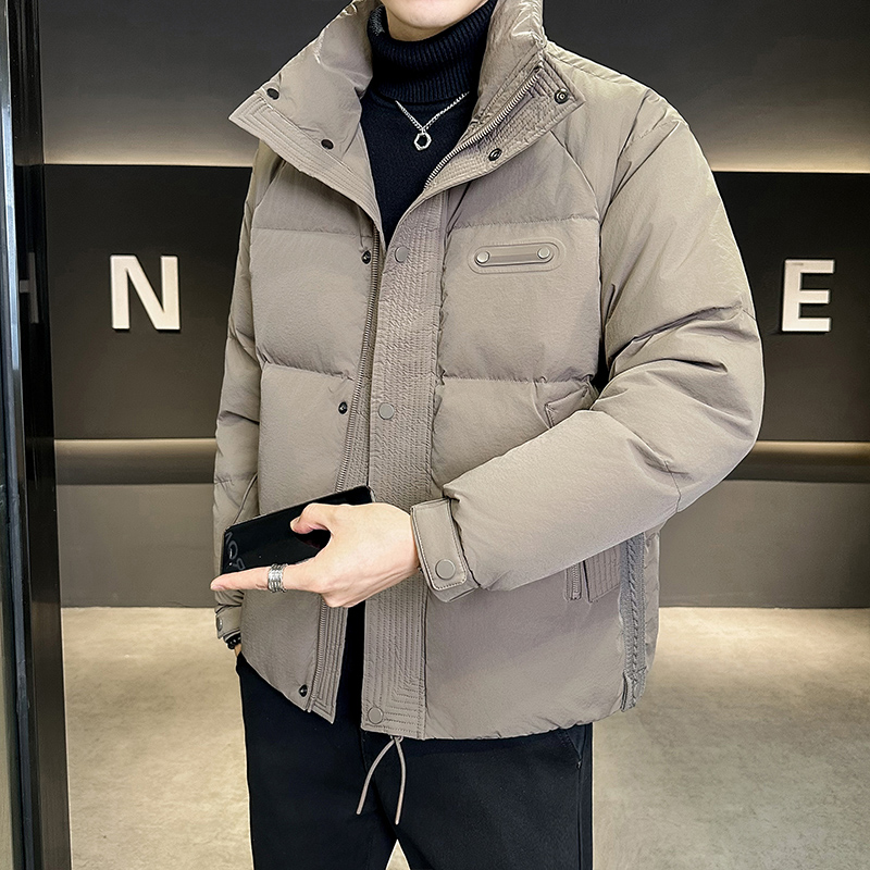 2025冬男女款微宽松立领贴标羽绒面包服A230-9608-P185(控280)，鞋类箱包手腕包，电商A230