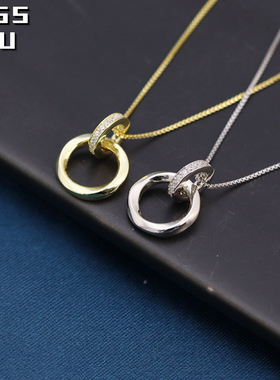 s925纯银莫比乌斯项链轻奢