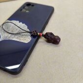 天然印度小叶紫檀木精雕貔貅挂饰手机钥匙挂件招财纳财财源滚滚