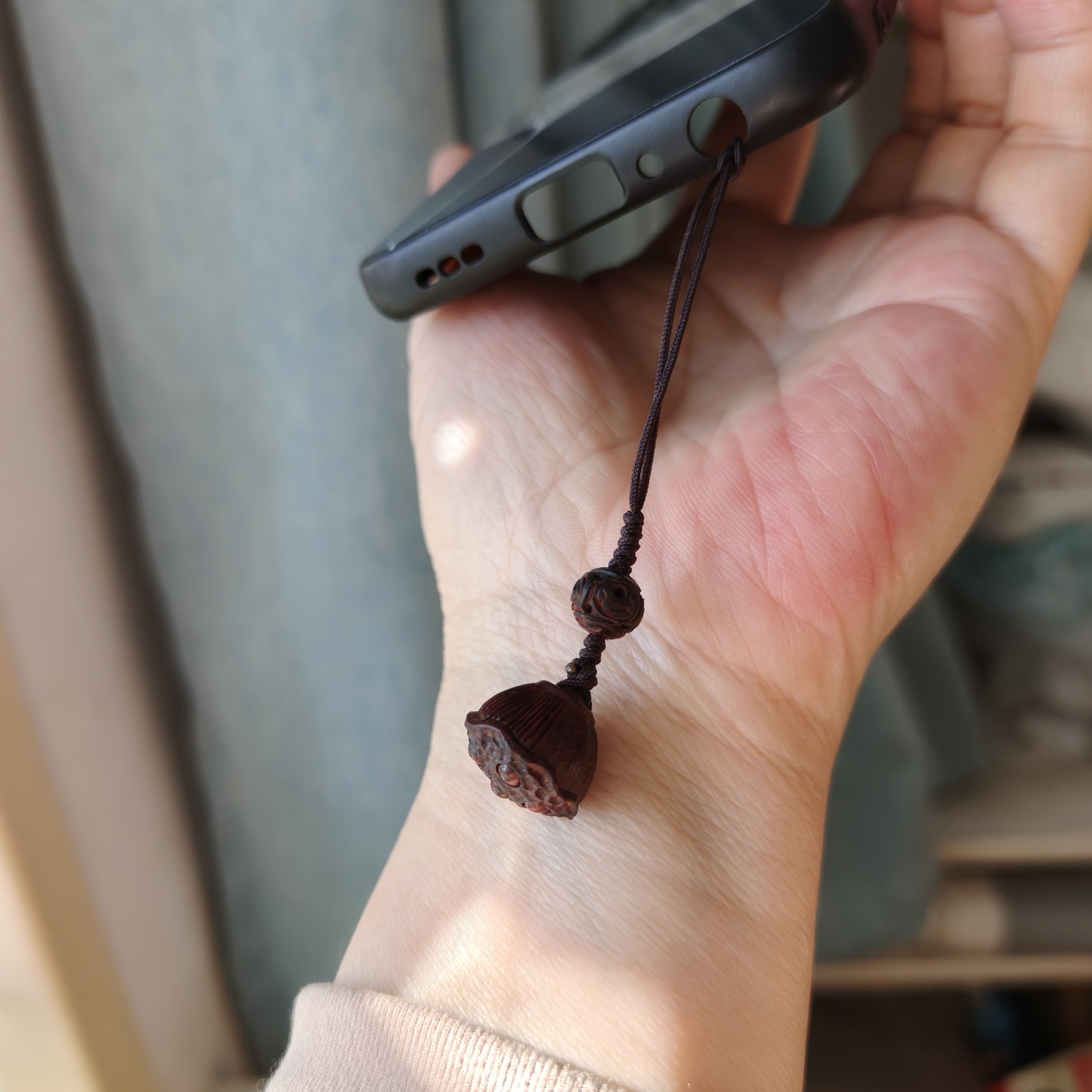 印度小叶紫檀木定制原创设计时绳