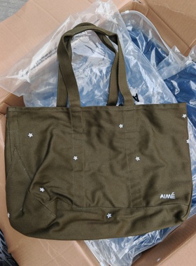 aime leon dore加厚帆布包手提包托特包女包大容量休闲百搭购物袋