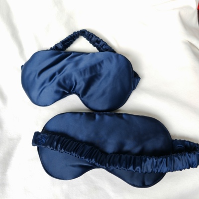 品牌娇兰眼罩 高品质 真丝遮光睡眠眼罩男女纯色 午睡眼罩