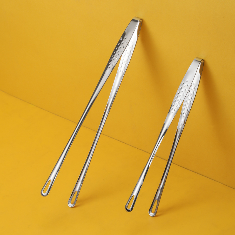 韩式烧烤夹子304不锈钢食品全钢自助餐面包夹加长草莓夹镊烤肉夹